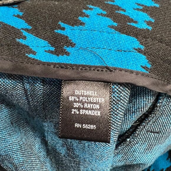 Express Design Studio Punk Academic Skirt Womens Blue & Black Sz 6 - Picture 4 of 4